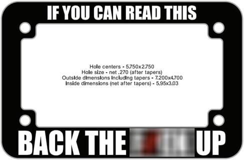 اطار لوحة ترخيص الدراجة النارية تيك توك مكتوب عليه Make Me Buy it Trend If You Can Read This Back Up Funny Backup Holder هدية سيارة مضحكة للرجال والنساء Your Too Close in Kuwait