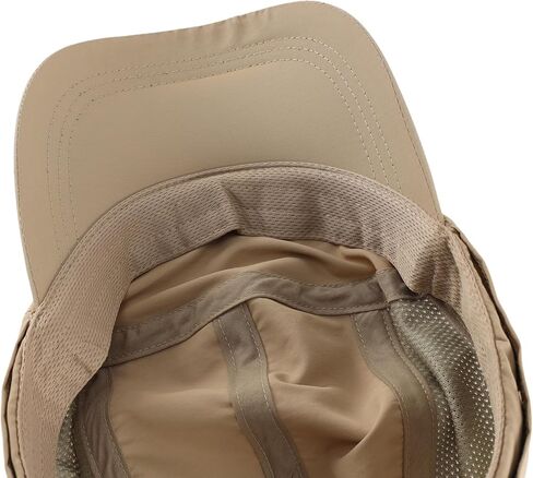 Connectyle Men's Sun Hat مع قناع الوجه القابل للإزالة ورفرف الرقبة قابلة للتعديل في الهواء الطلق UPF 50+غطاء الشمس للصيد المشي لمسافات طويلة in Kuwait