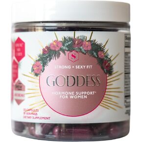 Strong + Sexy Fit Hormone Support Supplement, PMS & Menopause Support, with DIM, Inositol and Ingredients for Energy Support & Hormone Balance, Supplements for Women, Unflavored, 120 Capsules