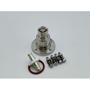 Flange Panel 1-5/8 EIA to DIN 7/16 Male Connector RF Adaptor Brass Material