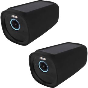 Protective Silicone Cover for Eufy Cam 3（eufy cam s330）, Easy to Install Protective Silicone Case for Water-Proof and Anti-UV(2 Pack,Black)