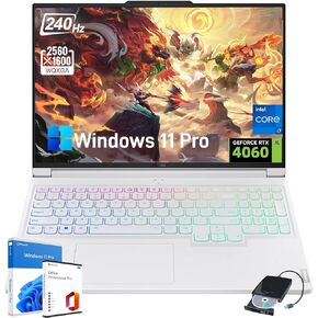 Lenovo Legion 7i Gaming Laptop - Office Lifetime, 16" 240Hz IPS WQXGA, Intel 20-Core i7-14700HX(Up to 5.5 GHz), NVIDIA RTX 4060, 32 GB DDR5, 2 TB SSD, Wi-Fi6E, RGB Keyboard, Windows 11 Pro