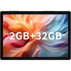 Tablet Android 10 inch,32GB ROM, 2GB RAM, 512GB Expandable,Quad-Core Processor,1280 * 800 HD IPS,6000mAh Battery,Screen,Dual Camera, WiFi, 2MP + 8MP Dual Camera,Bluetooth, Tablet