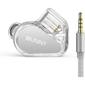 TANCHIJIM Bunny in-Ear Monitors Headphones Crystal Clear Sound and Style for Gamers and Audio Enthusiasts (3.5mm with Mic)