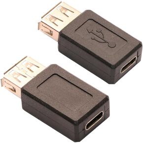 أنثى USB-C إلى محول ثنائي الاتجاه USB-A USB-A ، من النوع C إلى USB ، يقوم مقرن الإناث بتحويل ، ودعم الرسوم ومزامنة البيانات