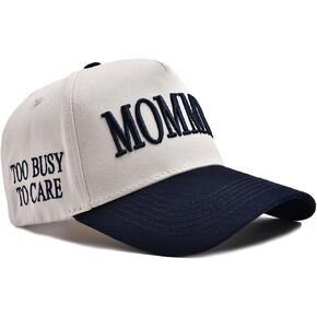 Trucker Hat for Women Men Embroidery Mommin Two Tone Adjustable Baseball Cap Hat Trendy Vintage Snapback Hat