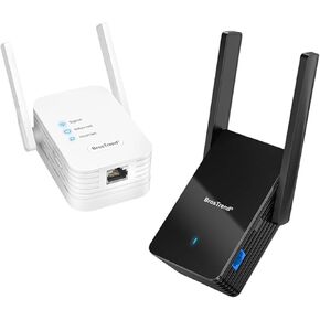 BrosTrend Universal WiFi to Ethernet Adapter + BrosTrend WiFi 6 AX3000 WiFi to Ethernet Adapter with RJ45 Gigabit Port
