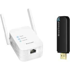 BrosTrend Universal WiFi to Ethernet Adapter + BrosTrend Linux USB WiFi Adapter 1200Mbps for Ubuntu Mint Debian