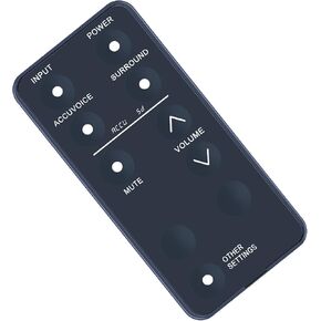 Replacement Remote Control for ZVOX AccuVoice SB380 SB500 SB700 Soundbar TV Speaker