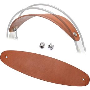 Genuine Leather Headband Strap with Flat Screw Nut Upgrade - Compatible with AKG K701, K702, Q701, Q702, K601, K612, K712 Headphones, Premium Handcrafted, Durable & Breathable