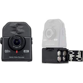 Zoom Q2n-4K Handy Video Recorder + Battery Case Bundle