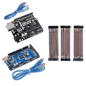 ELEGOO UNO R3 Board for Arduino & Mega R3 Board for Arduino & 120pcs Dupont Wire
