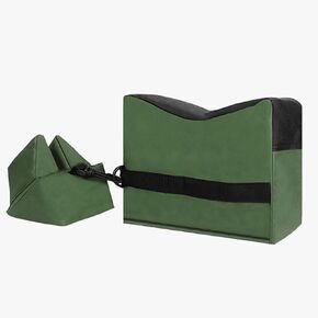 900D Oxford Outdoor Shooting Rest Bags Front & Rear Shooting Bags SandBag Stand Holders for Shooting Hunting Target- Unfilled-Green