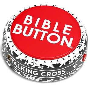 Bible Button | 365 Uplifting KJV Verses | Faith Based Gifts - Christian Gifts for Men - Bible Gifts for Woman - Bible Verse Gift