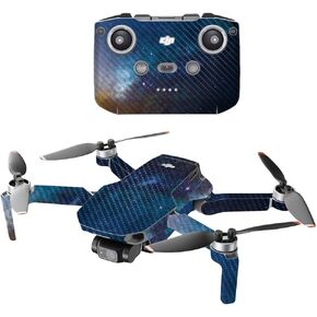MightySkins Carbon Fiber Compatible with DJI Mini 2 Portable Drone - Red Giant | Protective, Durable Textured Carbon Fiber Finish | Easy to Apply, Remove, and Change Styles | Made in The USA