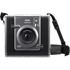 Fintie Protective Clear Case for Fujifilm Instax Wide EVO Camera - Crystal Hard PVC Cover with Removable Shoulder Strap, Clear