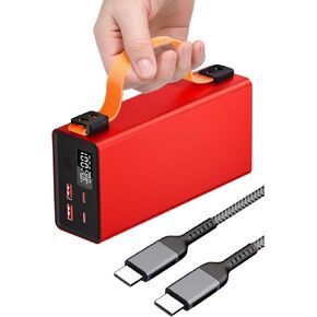 High Capacity Power Bank (86000mAh/318Wh) Single Output 140W-Laptop Portable Charger PD3.1 Fast Charging-Comes with Smart Display for PC/iPhone