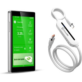 GlocalMe UniCord Charging Cable with 4G WiFi Mobile Hotspot and 8GB Datas + G4 Pro 4G LTE Mobile Hotspot Device with 5" Touch Screen
