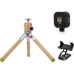 IFOOTAGE HL1 C4 LED Video Light & Timberpod Mini Tripod & Phone Holder, Handheld Lighting Set for Vlogging, Streaming, Photo Shooting