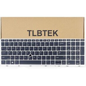 TLBTEK Backlight Keyboard Replacement Compatible with HP EliteBook 755 G5 850 G5 855 G5 750 G6 850 G6.Zbook 15u G5 Zbook 15u G6 Series Laptop
