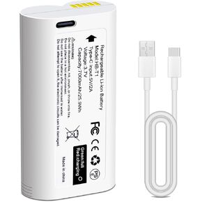 7000mAh Rechargeable Battery for WYZE Battery Cam Pro Camera Outdoor, 7000mAh High Capacity, USB-C Charging Port, Status Light, Equipped with USB-C Cable