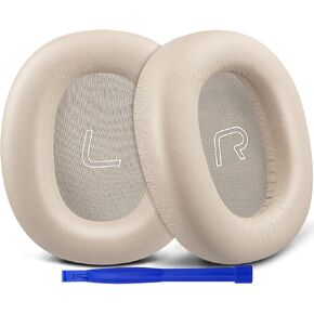 SOULWIT Professional Replacement Ear Pads for Edifier W860NB Pro, WH950NB ANC Headphones(Do Not Fit W860NB), Earpads Cushions with Soft Protein Leather, High-Density Noise Isolation Foam - Black