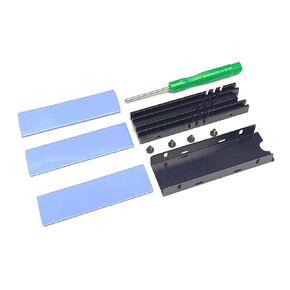 الارتفاع القابل للتعديل M.2 SSD تبريد التبريد ، بما في ذلك 3 وسادات حرارية للسماك