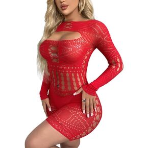 Buitifo Woman Lingerie Bodysuit Fishnet Bodystocking Sexy Jumpsuit Romper
