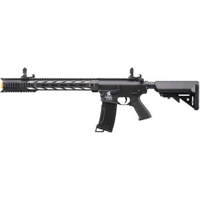 Lancer Tactical Gen 2 Polymer Airsoft M4 Interceptor SPR AEG with High Speed Airsoft Magazine (Gun Only-Airsoft Speed Loader Included)