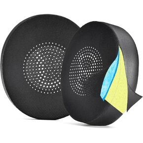 XBERSTAR Gel Replacement Ear-Pads Cushions for Jabra Elite 45h Evolve2 65 UC Wireless Headphones with Softer Protein Leather Foam Pillow Cooling Earmuffs Cover Cups