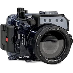 Seafrogs Waterproof Camera Housing for Sony RX100 I II III IV V, Professional 130FT/40M Underwater Camera Case, Perfect for Diving Enthusiasts Take Professional Photos Underwater Protective Cases