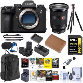Sony Alpha a9 III Mirrorless Camera with FE 24-70mm f/2.8 GM II Lens, Bundle with 128GB Memory Card, Software Kit, Battery and 82mm Filter Kit