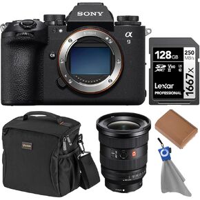 Sony Alpha a9 III Mirrorless Camera with FE 16-35mm f/2.8 GM II Lens, Bundle with 128GB Memory Card, Battery and Bag