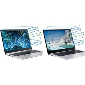 F forito 2pcs anti light light screen protector 15.6 inch 16: 9 and 16 inch 16:10 حزمة