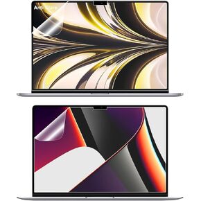 Anti Glare Screen Protector Compatible with MacBook Air 13'' (M2/M3/M4 Chip, 2022-2025) & MacBook Pro 16 Inch (M4, M3, M2, M1, Pro/Max), Matte Anti Scratch Protector