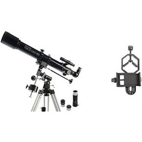 Celestron PowerSeeker 70EQ Telescope with Basic Smartphone Adapter 1.25" Capture Your Discoveries