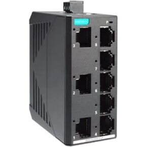 Moxa EDS-G2008-ELP , 8-Port Full Gigabit Entry-Level Unmanaged Switch, 8 Fast TP Ports, Plastic housing, -10 to 60°C