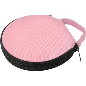 Car CD Large Capacity Storage Bag, 1 PC CD Holder Dividers Folder 20 Capacity, Disc Storage Bag, DVD Oxford Cloth Round Collect Box, Universal for Most Cars (Black)
