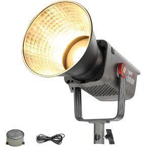 JL-220Bi 220W Bi-Color COB Led Video Light 2700K-6500K Ra>97 SSI>91 Bowens Mount Continuous Lighting for Photography 9 Lighting Effects Bluetooth APP Control for Studio/Photography/Video Recording