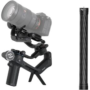 Feiyutech Scorp Handheld Gimbal Camera Supilizer مع شريط تمديد ألياف الكربون 11 ''