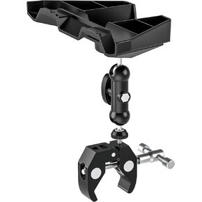 RV Outdoor Metal Bracket for Starlink Mini with 360° Horizontal Swivel, Portable and Easy to Install, Including Adapter (3.9 in)