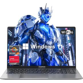 ACEMAGIC Laptop Computer AMD Ryzen 7 5700U 16GB DDR4 512GB M.2 2280 NVMe SSD Windows Laptop Office Laptops Home Laptops Windows11 16.1-inch IPS FHD WIFI6 BT5.2 HDMI Type-C USB3.2