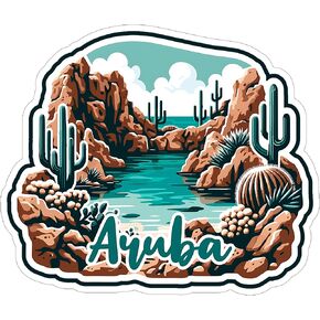 Aruba Sticker 4 Inch - Waterproof Vinyl Decal for Laptop Water Bottle Car Tumbler - Durable Aesthetic Long-Lasting Stickers for Adults ID44990