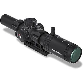 1-6x24 نطاق بندقية LPVO مع إضاءة حمراء وخضراء ، وقفل صفر وقفل البرج ، وجبل picatinny الموسع 30 مم للصيد