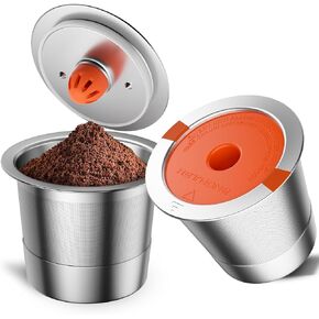 RETHONE Reusable K Cups and Coffee Pods, Stainless Steel K Cups Compatible with Keurig 2.0 and 1.0 Coffee Makers machine BPA-Free Refillable Coffee Filters (1)