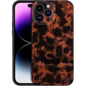 Phone Case for iPhone 15, Fashion Tortoiseshell TPU Slim Lightweight Phone Cover for Women, Drop Protection Shockproof Protective Phone Holder (for iPhone 15) Brown in Kuwait