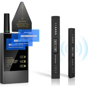 Hidden Camera Detectors, Bug Detector Anti Spy Camera Finder, GPS Tracker Detector RF Wireless Scanner Hidden Device Detector for Travel, Car, Bathroom,Office, Hotel, P18+P9000