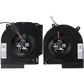 Replacement New CPU+GPU Cooling Fan for HP Victus Gaming 16-R (5V) 16-R0008CA 16-R0028CA TPN-C169 N44742-001 FQL8 DFS5L22H15B85K FQL9 DFS5L22H05B85L DC 5V 0.8A Fans