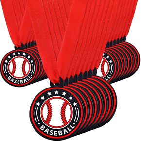 24 Pcs Soccer Volleyball Award Medals 2 Inch Rubber Sports Medals Bulk with Ribbons Lightweight Team Participation Trophies for Adults Kids Games Winner Gift Party Favors