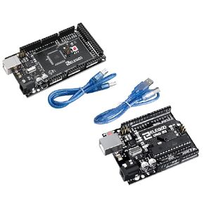 ELEGOO MEGA R3 Board ATmega 2560(Black) & ELEGOO UNO R3 Board ATmega328P